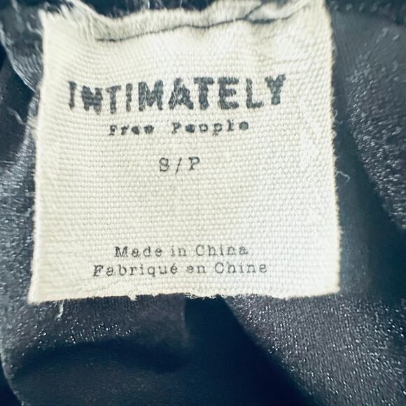 Intimately FP Free People Sequin Polka Dot Mesh Midi Skirt S Black Whimsigoth - Picture 7 of 8